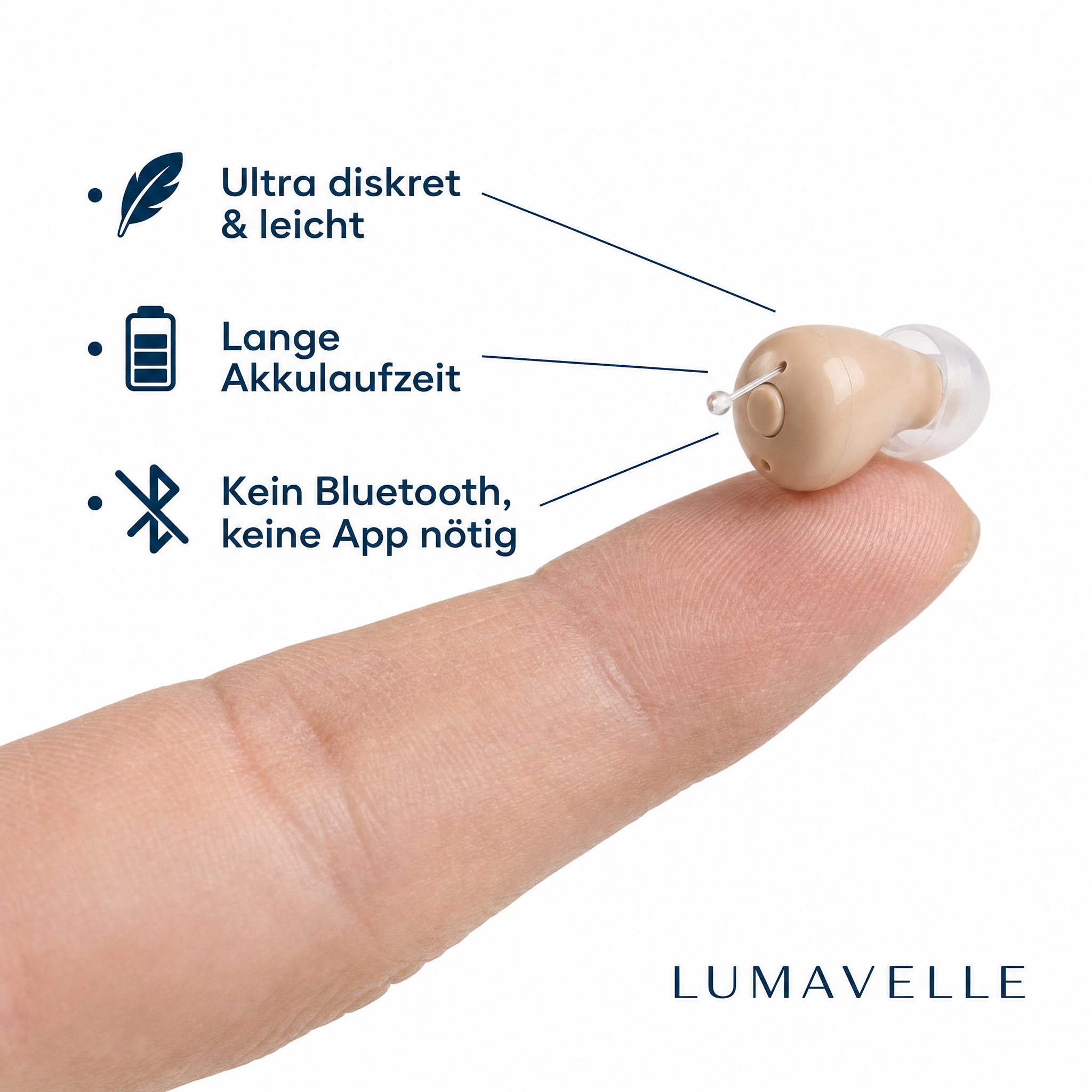 Lumavelle Hörverstärker Pro – Paar mit Ladecase